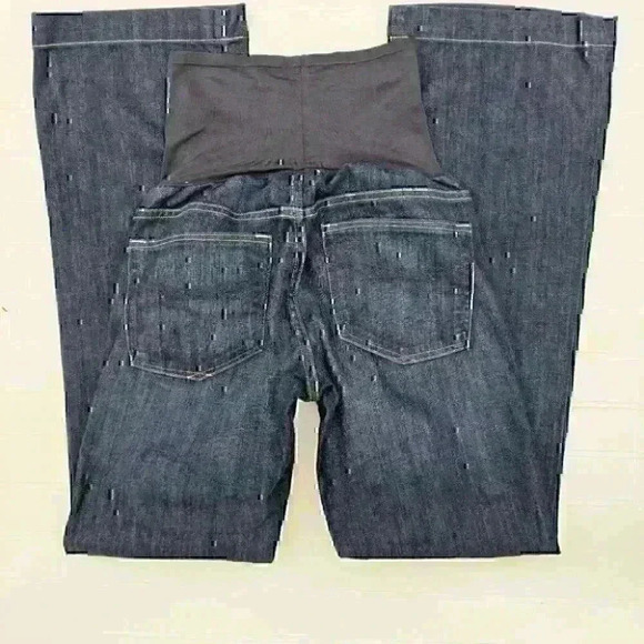 GAP Dark Wash Long & Lean Full Panel Mat. Jeans - Picture 3 of 5